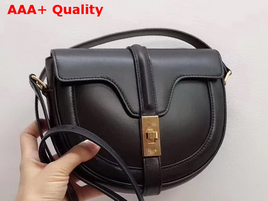 Celine Small Besace 16 Bag in Black Satinated Calfskin Replica
