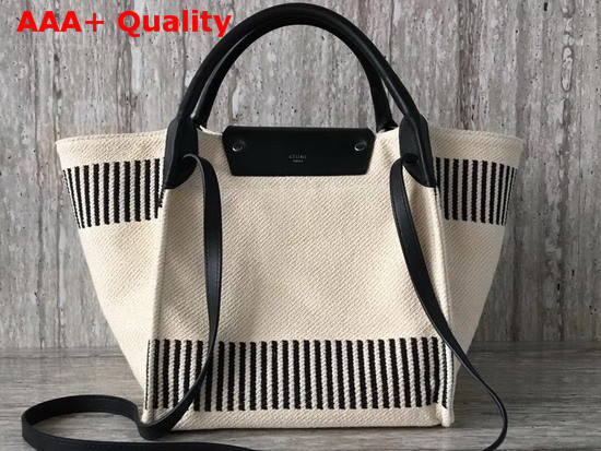 Celine Small Big Bag in Beige Canvas Replica