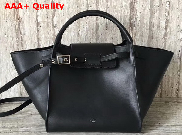 Celine Small Big Bag in Black Smooth Calfskin Replica