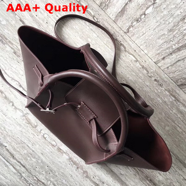 Celine Small Big Bag in Burgundy Smooth Calfskin Replica