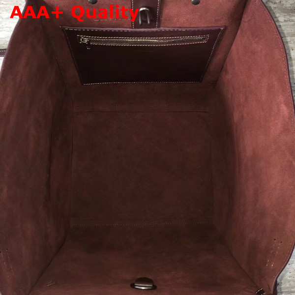 Celine Small Big Bag in Burgundy Smooth Calfskin Replica
