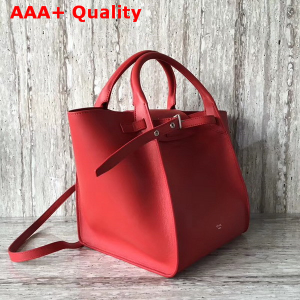 Celine Small Big Bag in Red Smooth Calfskin Replica