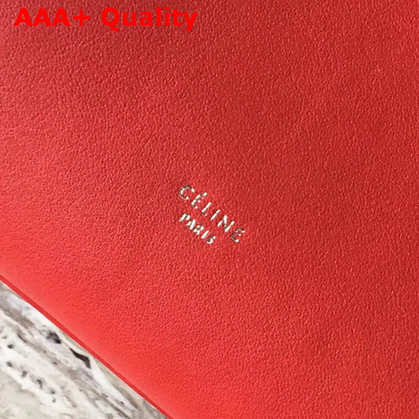 Celine Small Big Bag in Red Smooth Calfskin Replica