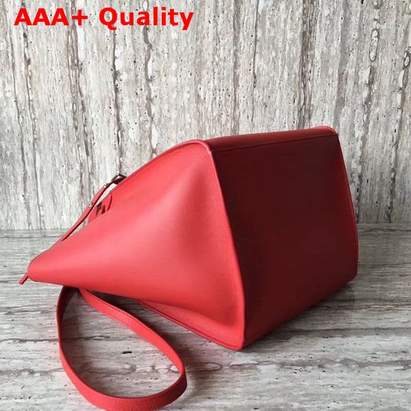 Celine Small Big Bag in Red Smooth Calfskin Replica