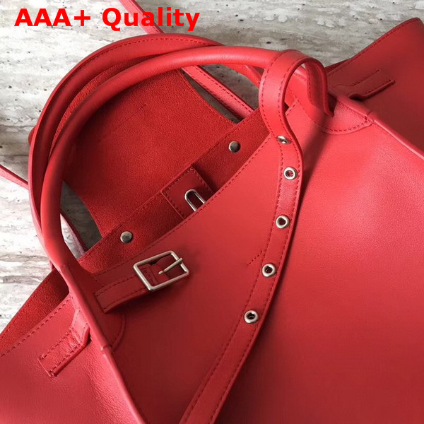 Celine Small Big Bag in Red Smooth Calfskin Replica