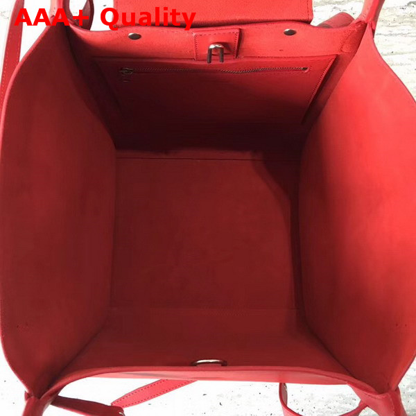 Celine Small Big Bag in Red Smooth Calfskin Replica