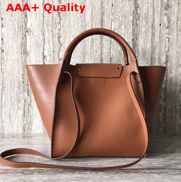 Celine Small Big Bag in Tan Smooth Calfskin Replica