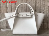 Celine Small Big Bag in White Grained Calfskin Replica