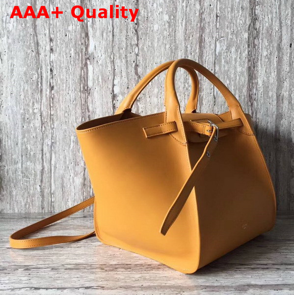 Celine Small Big Bag in Yellow Smooth Calfskin Replica