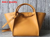 Celine Small Big Bag in Yellow Smooth Calfskin Replica