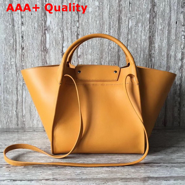 Celine Small Big Bag in Yellow Smooth Calfskin Replica