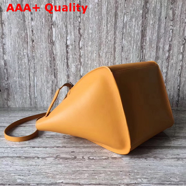 Celine Small Big Bag in Yellow Smooth Calfskin Replica