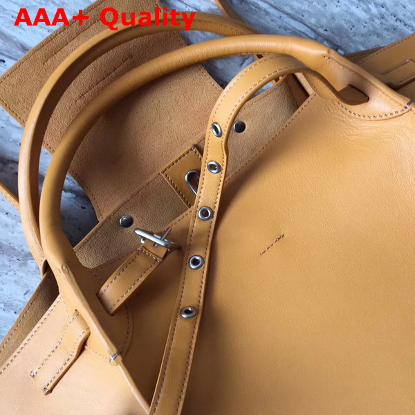 Celine Small Big Bag in Yellow Smooth Calfskin Replica