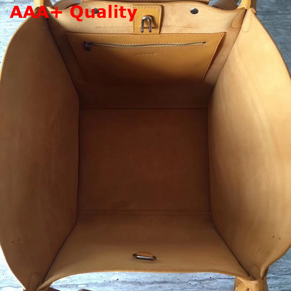 Celine Small Big Bag in Yellow Smooth Calfskin Replica