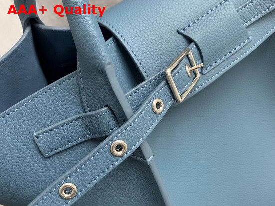 Celine Small Big Bag with Long Strap in Light Blue Supple Grained Calfskin Replica
