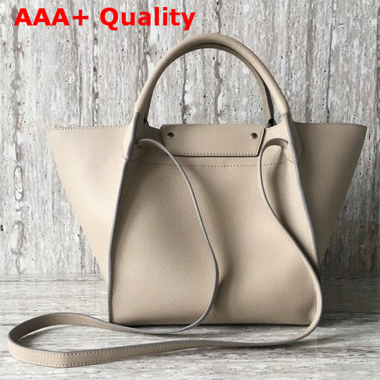 Celine Small Big Bag with Long Strap in Light Taupe Supple Grained Calfskin Replica