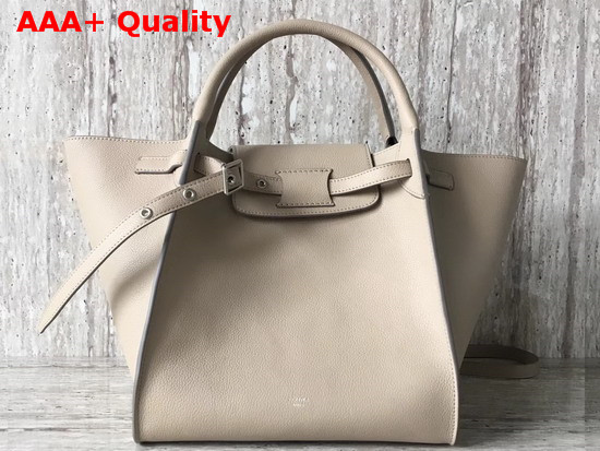 Celine Small Big Bag with Long Strap in Light Taupe Supple Grained Calfskin Replica