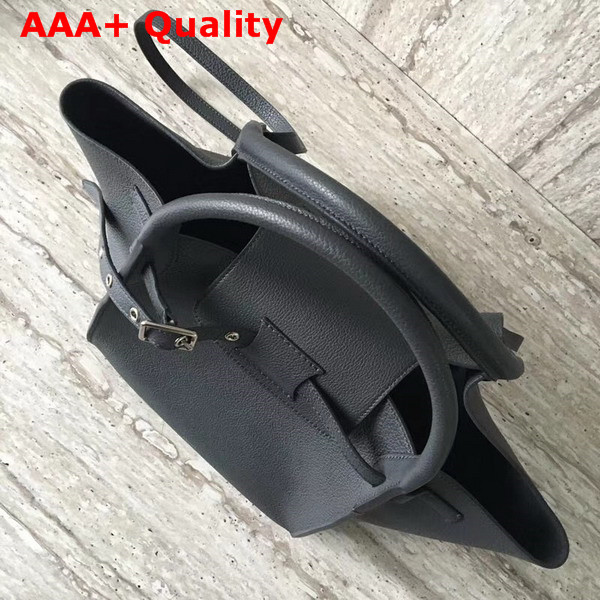 Celine Small Big Bag with Long Strap in Supple Grained Calfskin Anthracite Replica