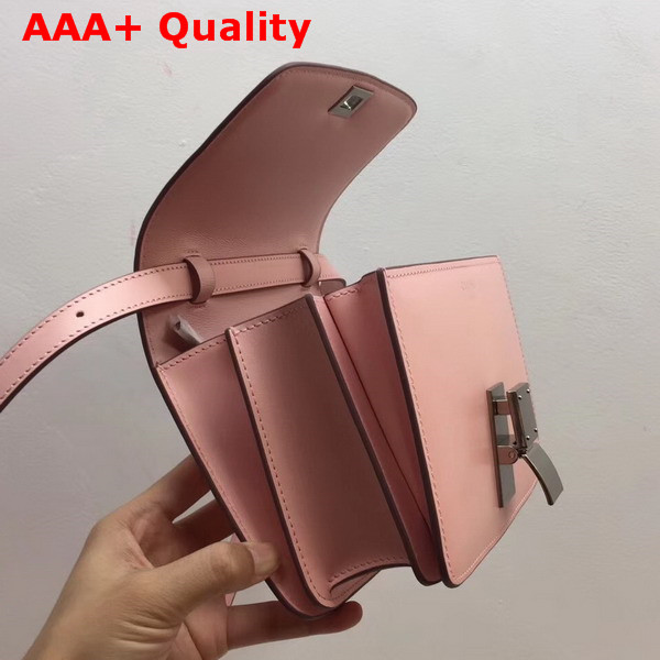 Celine Small Box Bag in Light Pink Box Leather Replica
