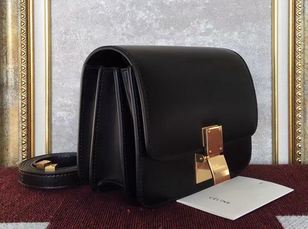 Celine Small Box Black Smooth Calfskin For Sale