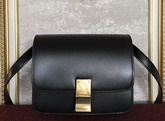 Celine Small Box Black Smooth Calfskin For Sale