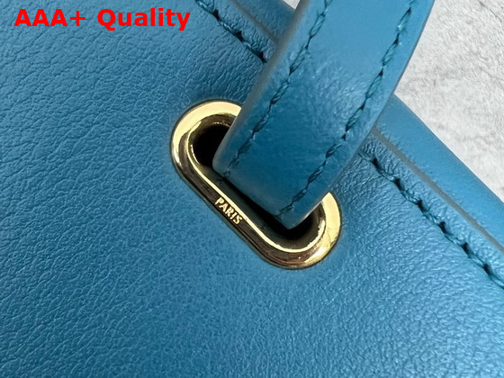 Celine Small Box Cuir Triomphe in Smooth Calfskin Blue Replica