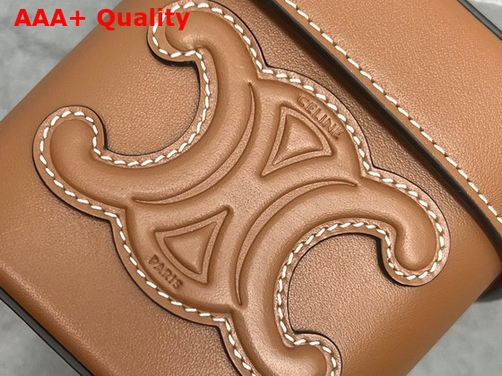 Celine Small Box Cuir Triomphe in Smooth Calfskin Tan Replica