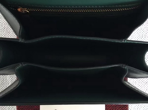 Celine Small Box Green Smooth Calfskin For Sale