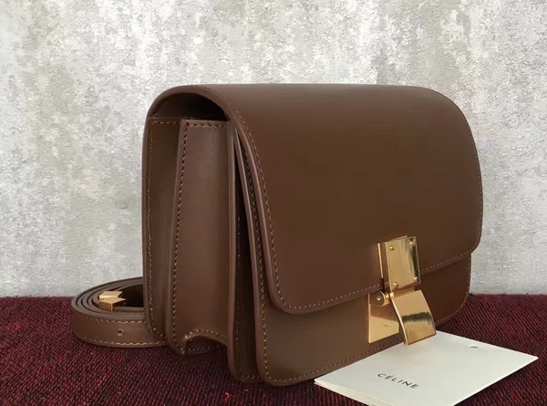Celine Small Box Tan Smooth Calfskin For Sale