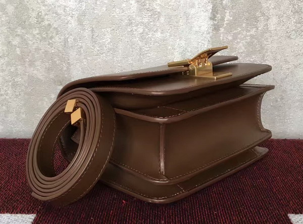 Celine Small Box Tan Smooth Calfskin For Sale