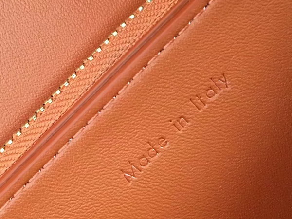 Celine Small Box in Orange Smooth Calf Leather For Sale