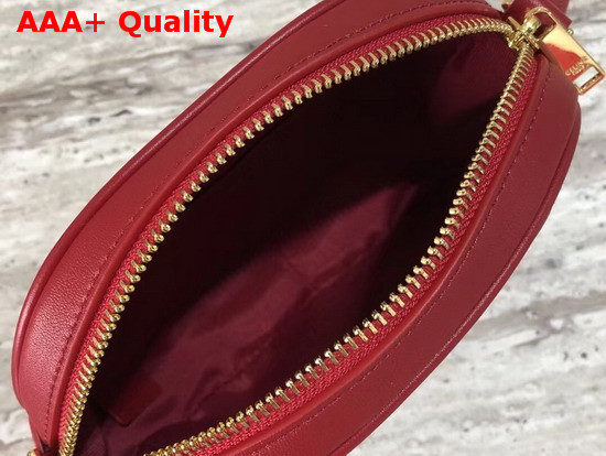 Celine Small C Charm Bag in Red Quilted Calfskin Replica