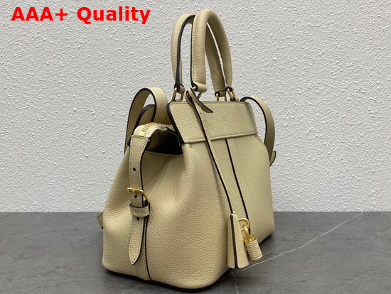 Celine Small Cabas De France in Beige Grained Calfskin Replica