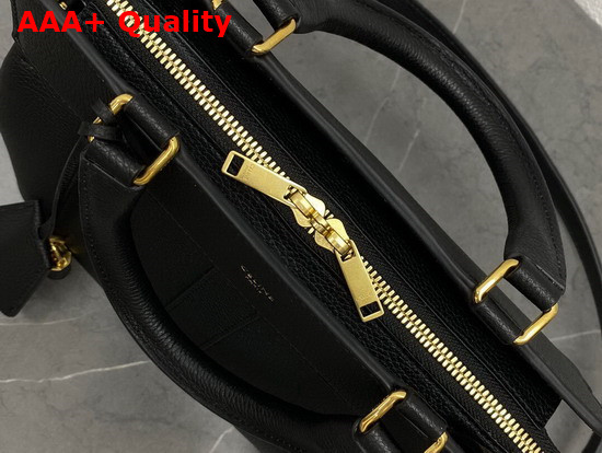 Celine Small Cabas De France in Black Grained Calfskin Replica