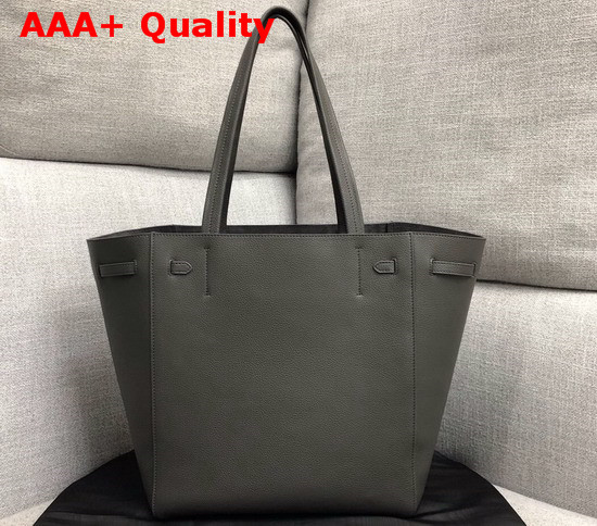 Celine Small Cabas Phantom in Dark Grey Soft Grained Calfskin Replica