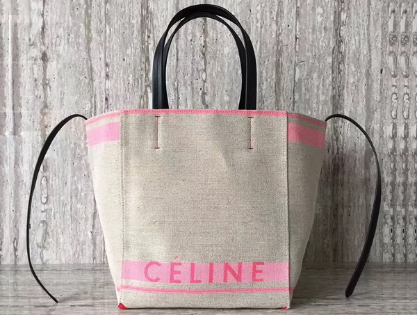 Celine Small Cabas Phantom in Dark Pink Celine Canvas For Sale