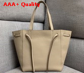 Celine Small Cabas Phantom in Light Grey Soft Grained Calfskin Replica