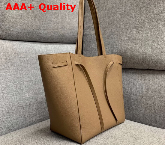 Celine Small Cabas Phantom in Tan Soft Grained Calfskin Replica