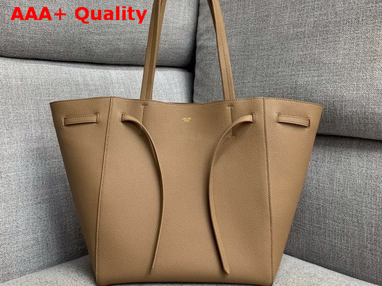 Celine Small Cabas Phantom in Tan Soft Grained Calfskin Replica