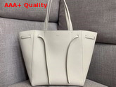 Celine Small Cabas Phantom in White Soft Grained Calfskin Replica