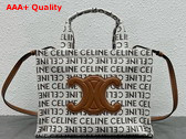 Celine Small Cabas Thais in Textile with Allover Celine Jacquard Replica