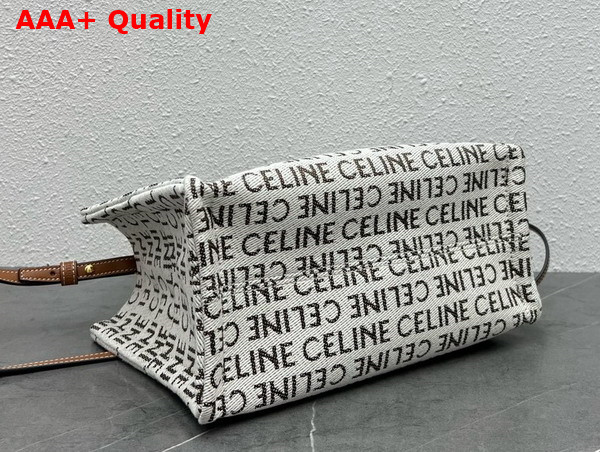 Celine Small Cabas Thais in Textile with Allover Celine Jacquard Replica