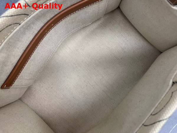 Celine Small Cabas Thais in Textile with Allover Celine Print Replica