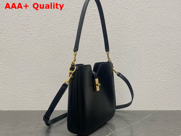 Celine Small Camille 16 Soft Bag in Black Smooth Calfskin Replica