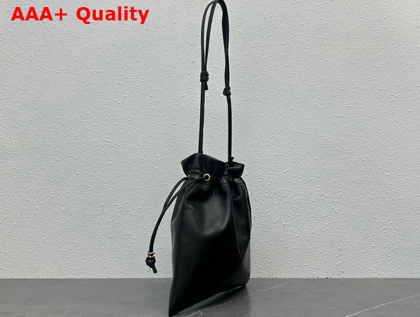 Celine Small Crystal Pouch in Black Lambskin 123662 Replica