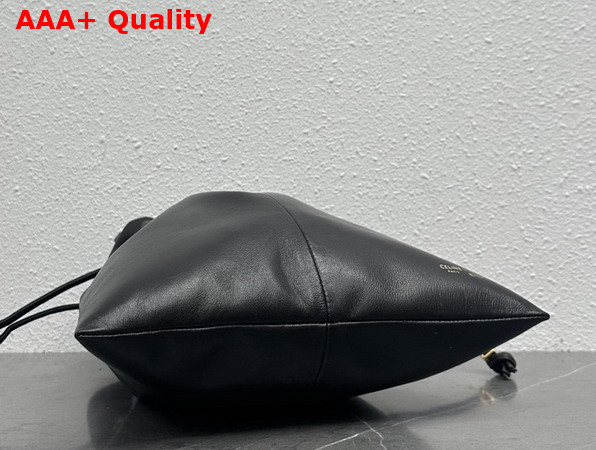 Celine Small Crystal Pouch in Black Lambskin 123662 Replica