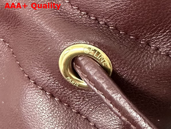 Celine Small Crystal Pouch in Syrah Lambskin 123662 Replica