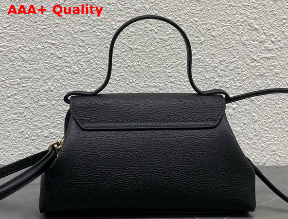 Celine Small Flair in Grained Calfskin Black Replica