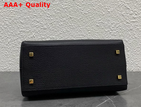 Celine Small Flair in Grained Calfskin Black Replica