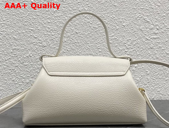 Celine Small Flair in Grained Calfskin Creamy White Replica